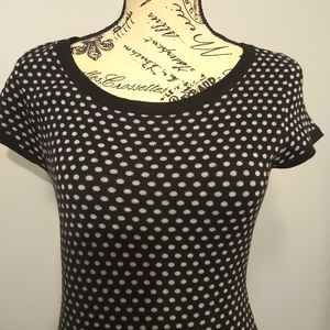 Victoria's secret black polka dot sweater dress